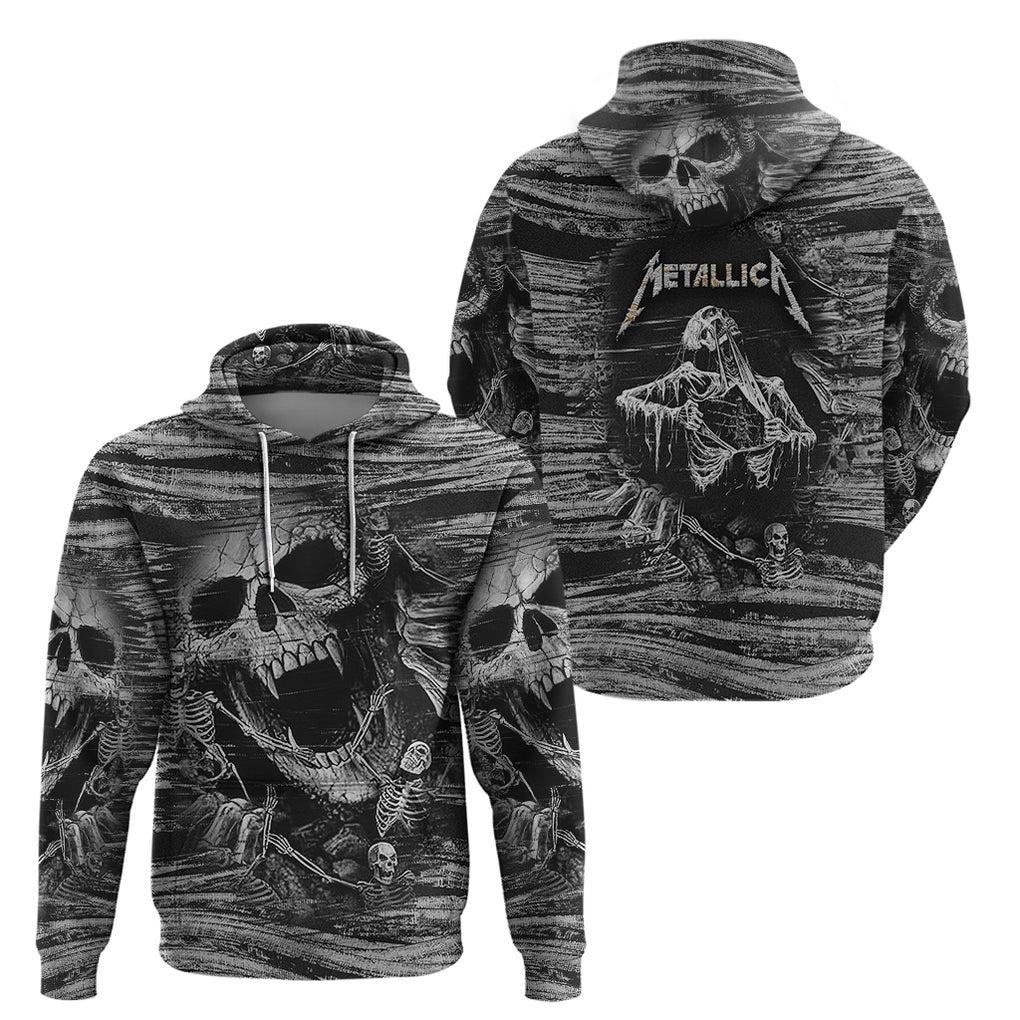 black-and-white-metallica-skull-hoodie