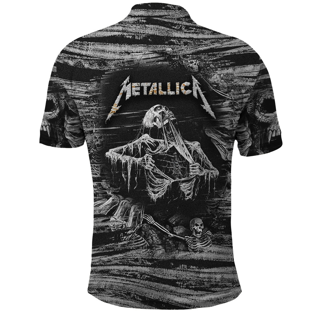 black-and-white-metallica-skull-polo-shirt