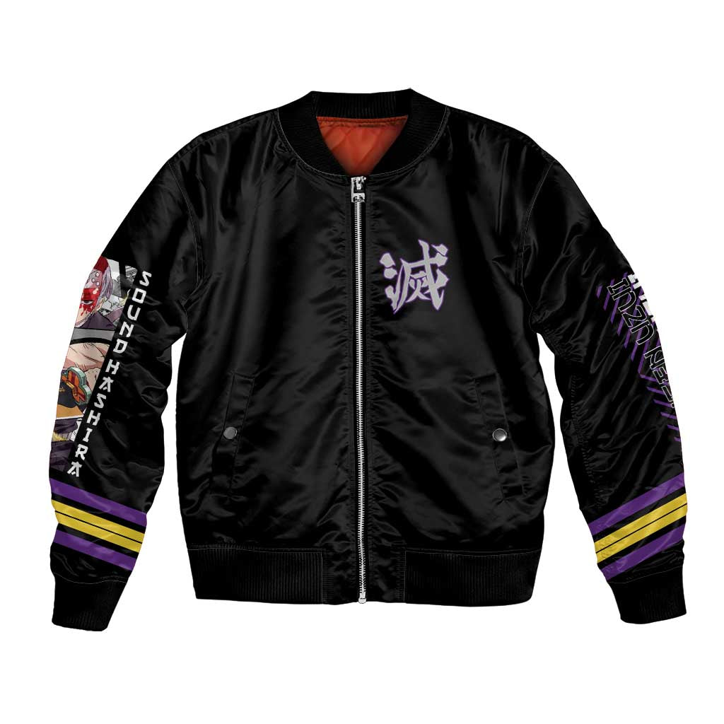 Uzui Tengen Demon Slayer Bomber Jacket Anime Style
