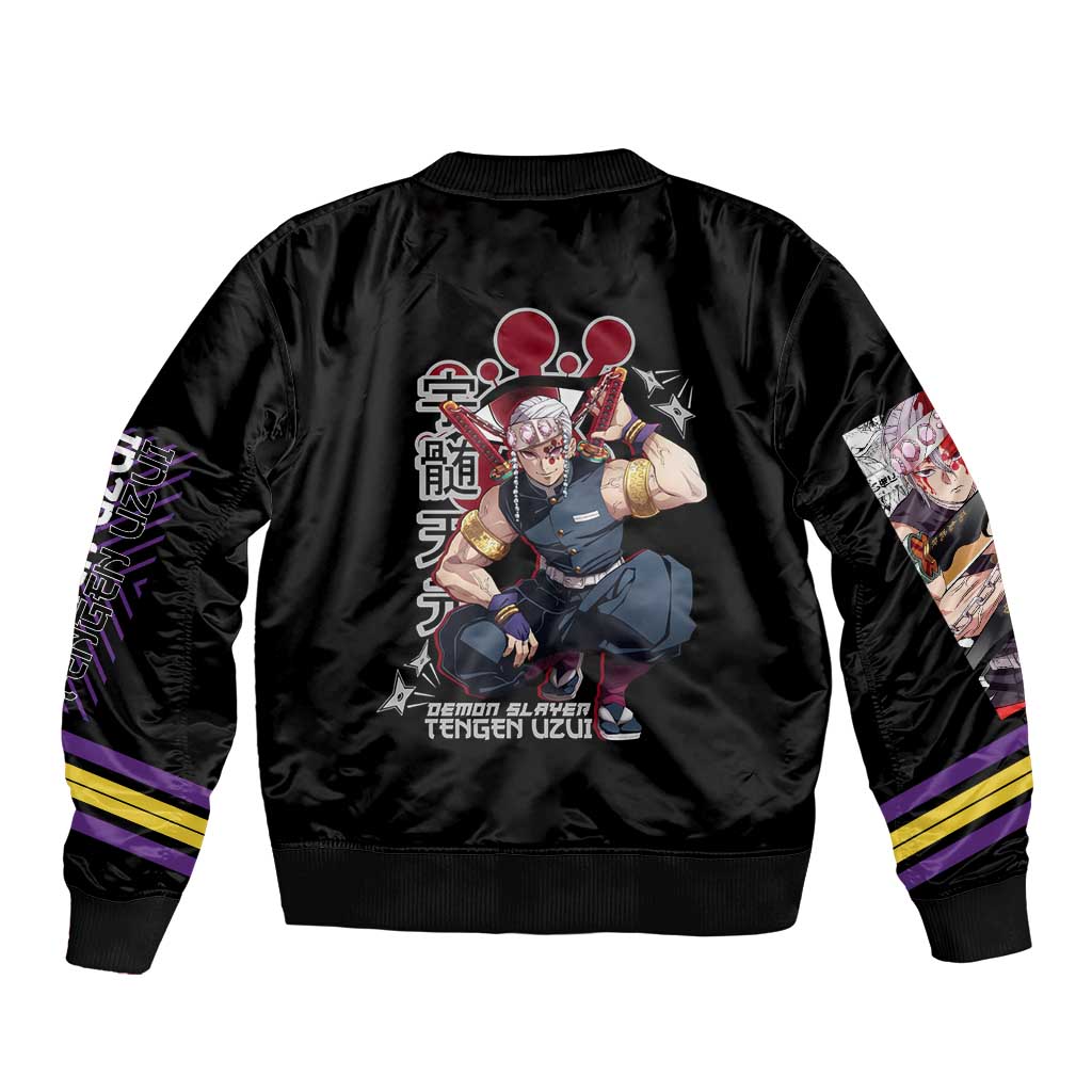 Uzui Tengen Demon Slayer Bomber Jacket Anime Style