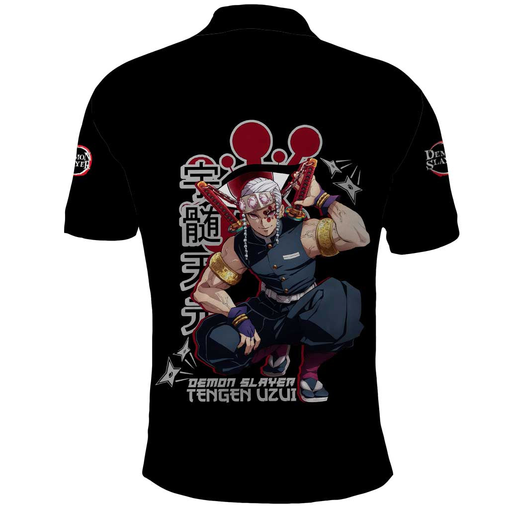 Uzui Tengen Demon Slayer Polo Shirt Anime Style