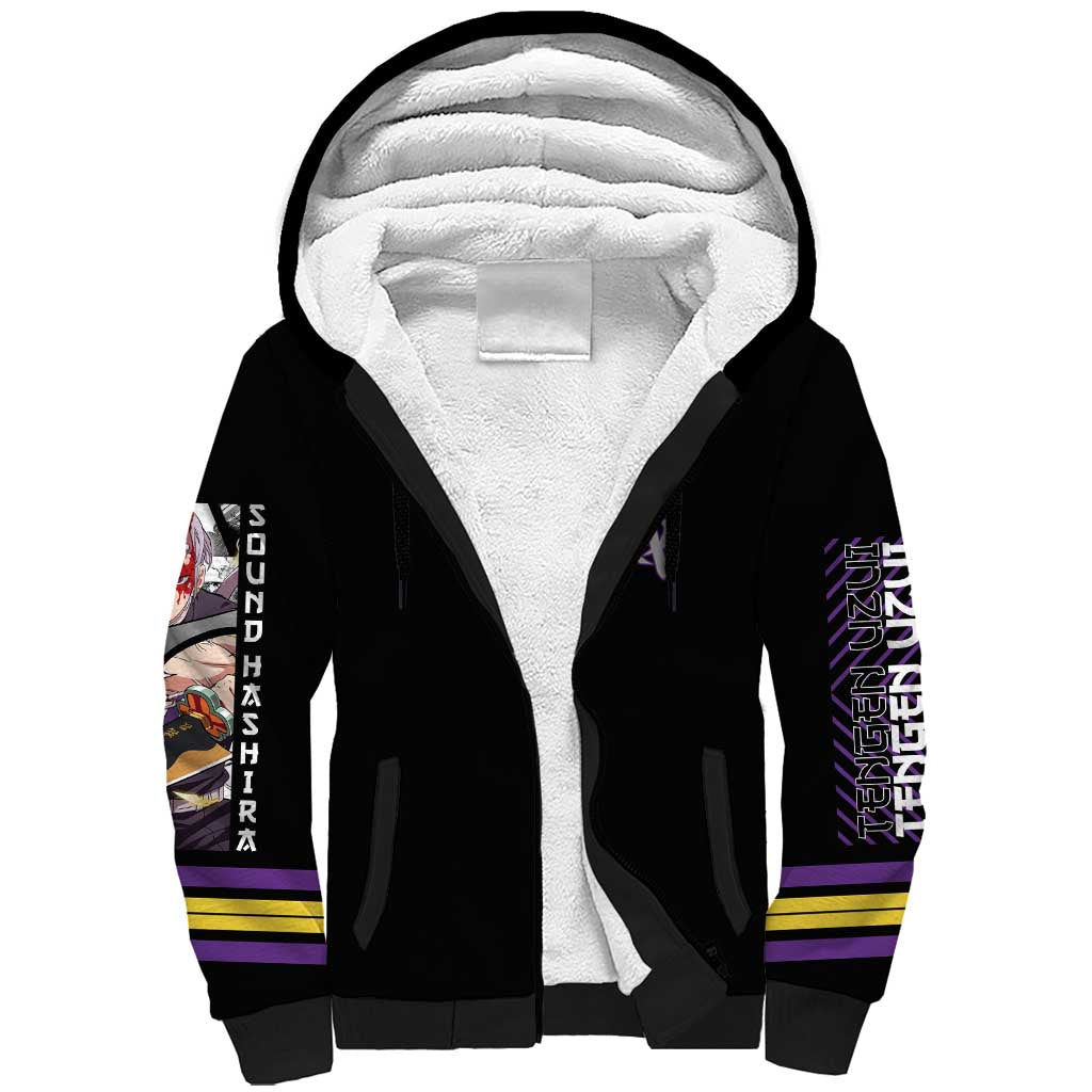 Uzui Tengen Demon Slayer Sherpa Hoodie Anime Style