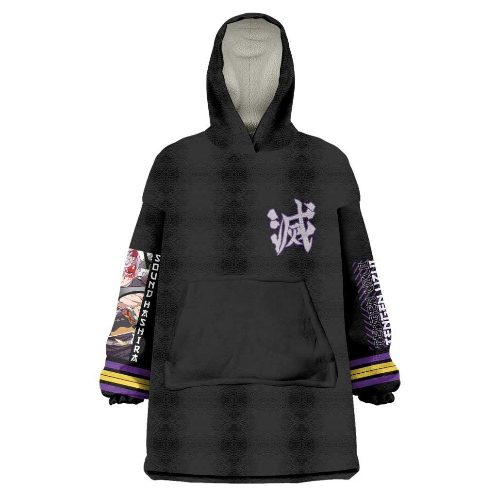 Uzui Tengen Demon Slayer Wearable Blanket Hoodie Anime Style