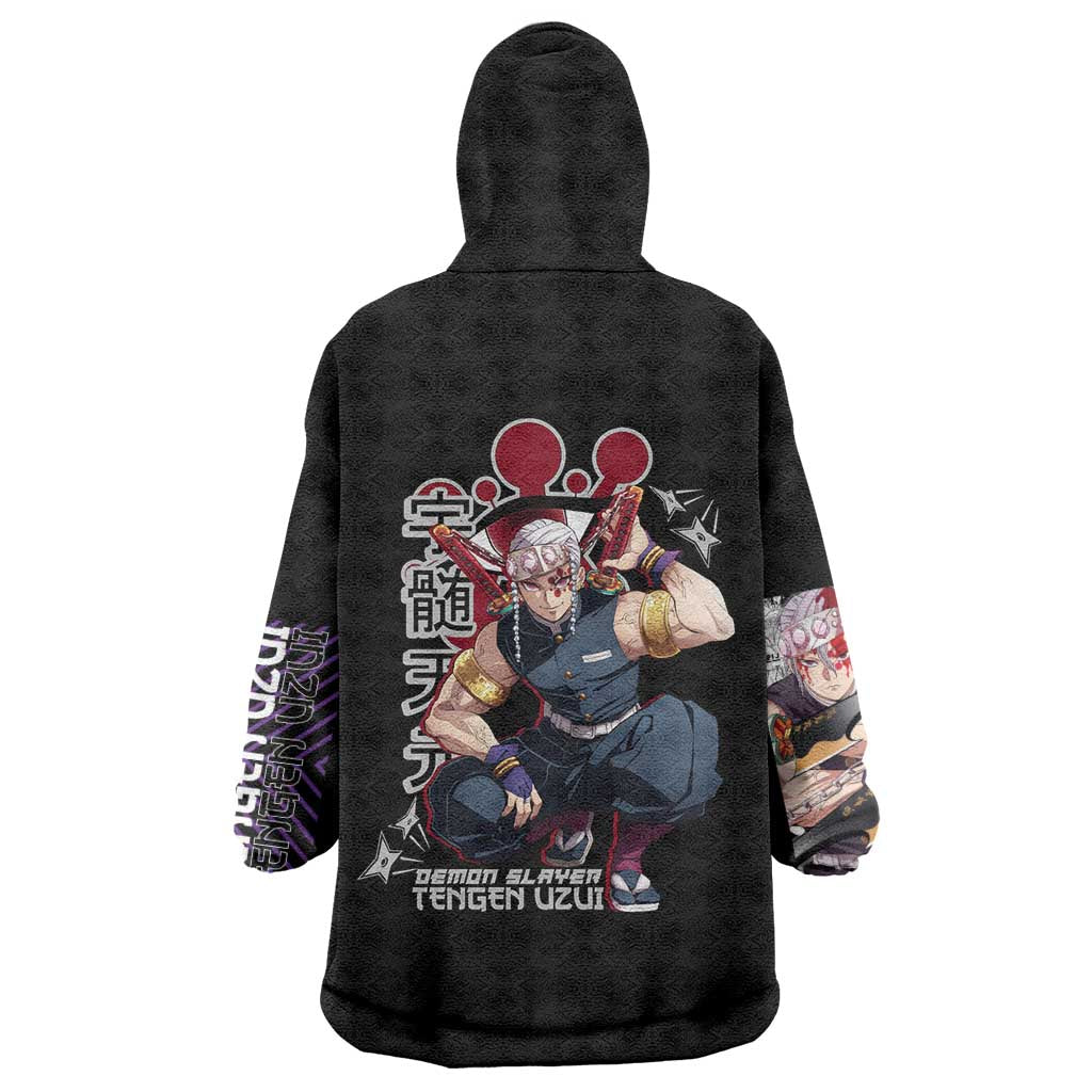Uzui Tengen Demon Slayer Wearable Blanket Hoodie Anime Style
