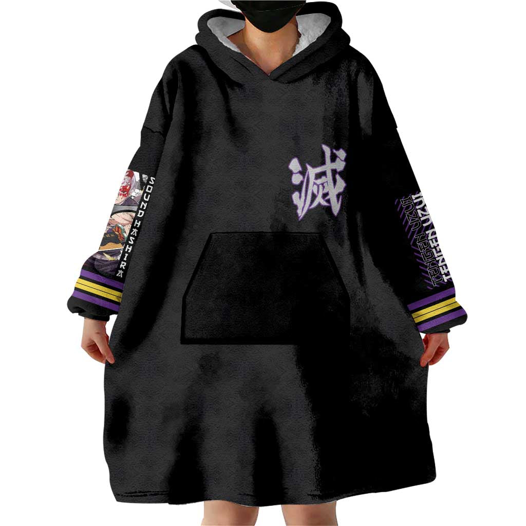 Uzui Tengen Demon Slayer Wearable Blanket Hoodie Anime Style