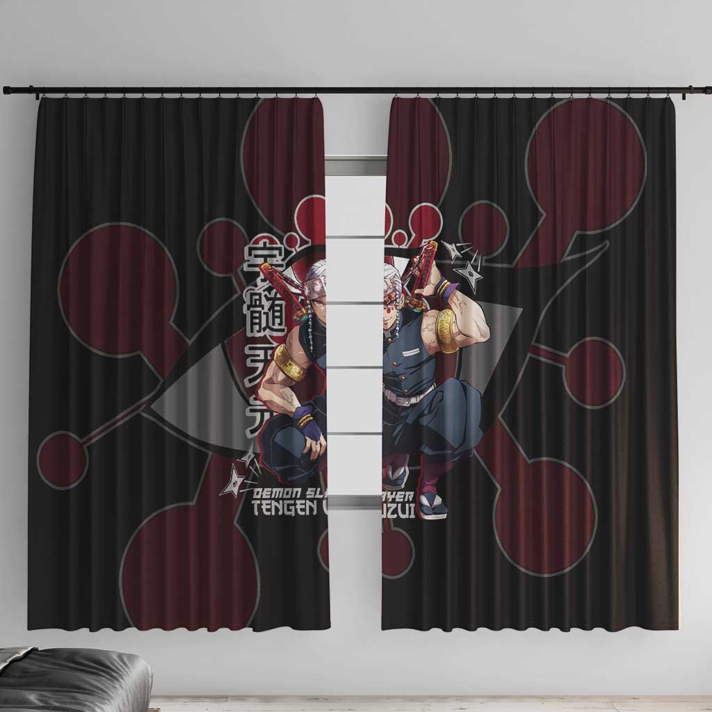Uzui Tengen Demon Slayer Window Curtain Anime Style
