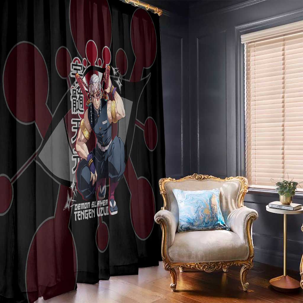 Uzui Tengen Demon Slayer Window Curtain Anime Style