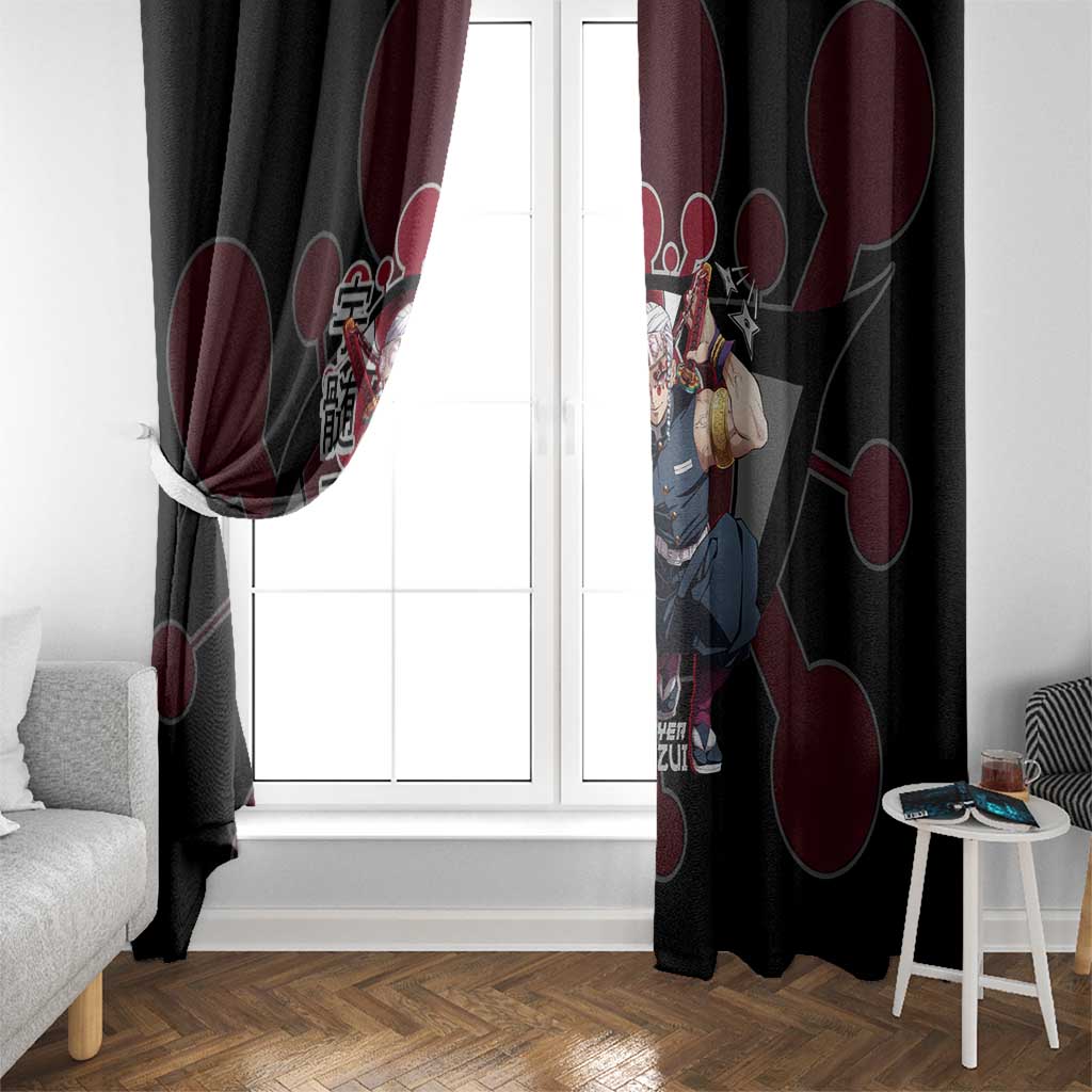 Uzui Tengen Demon Slayer Window Curtain Anime Style