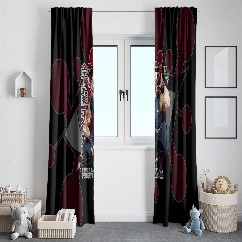 Uzui Tengen Demon Slayer Window Curtain Anime Style