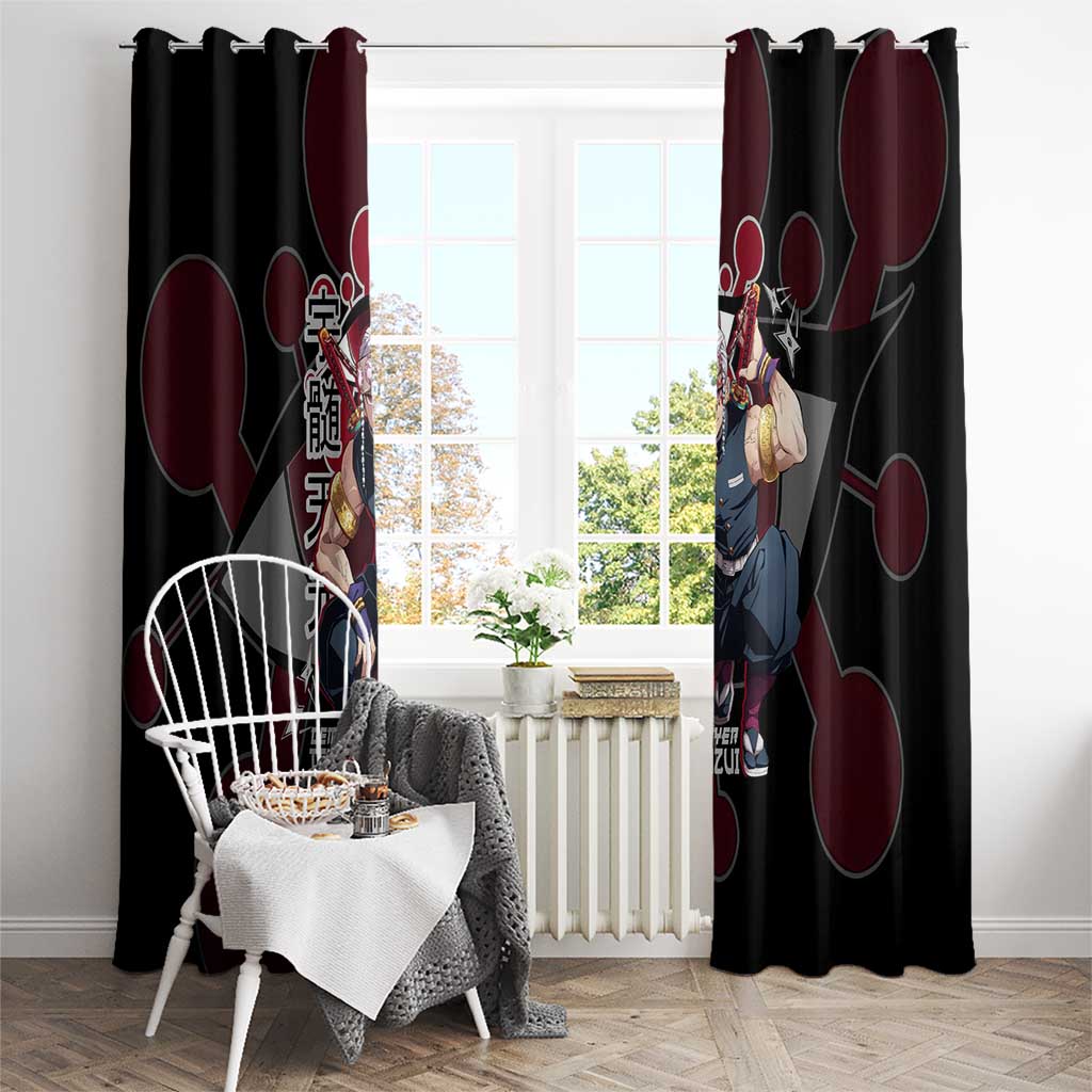 Uzui Tengen Demon Slayer Window Curtain Anime Style