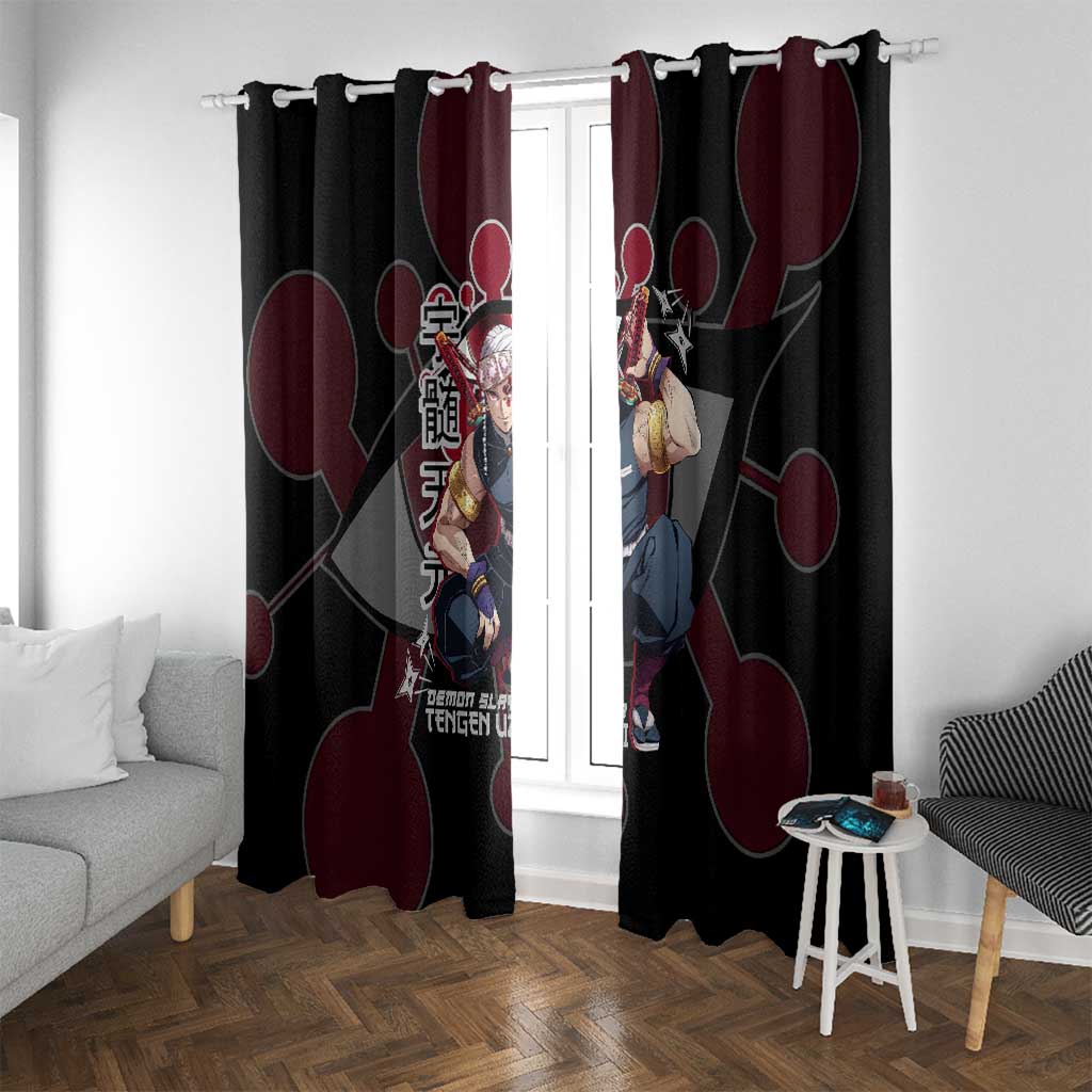 Uzui Tengen Demon Slayer Window Curtain Anime Style