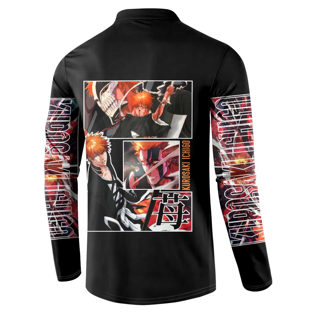 Kurosaki Ichigo TYBWA Bleach Button Sweatshirt Anime Style