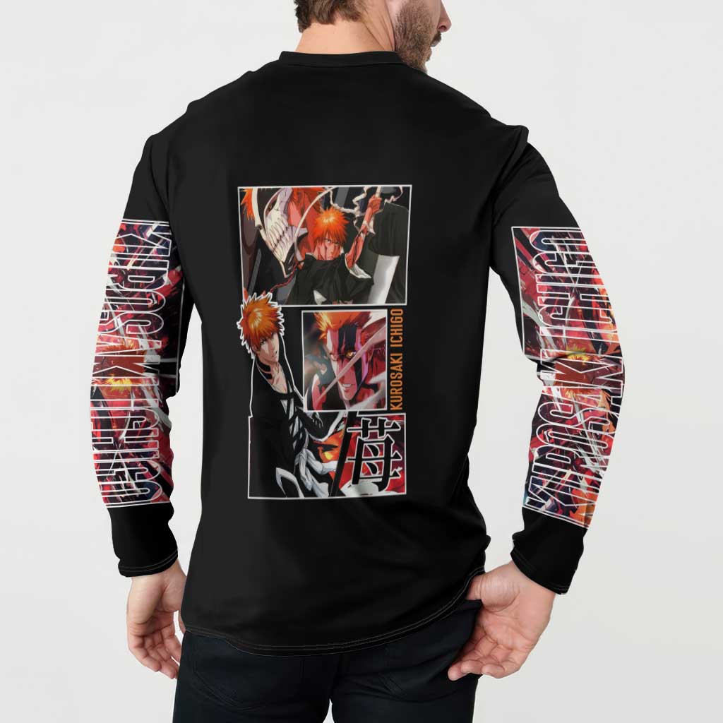 Kurosaki Ichigo TYBWA Bleach Button Sweatshirt Anime Style