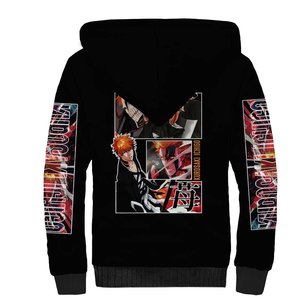 Kurosaki Ichigo TYBWA Bleach Sherpa Hoodie Anime Style