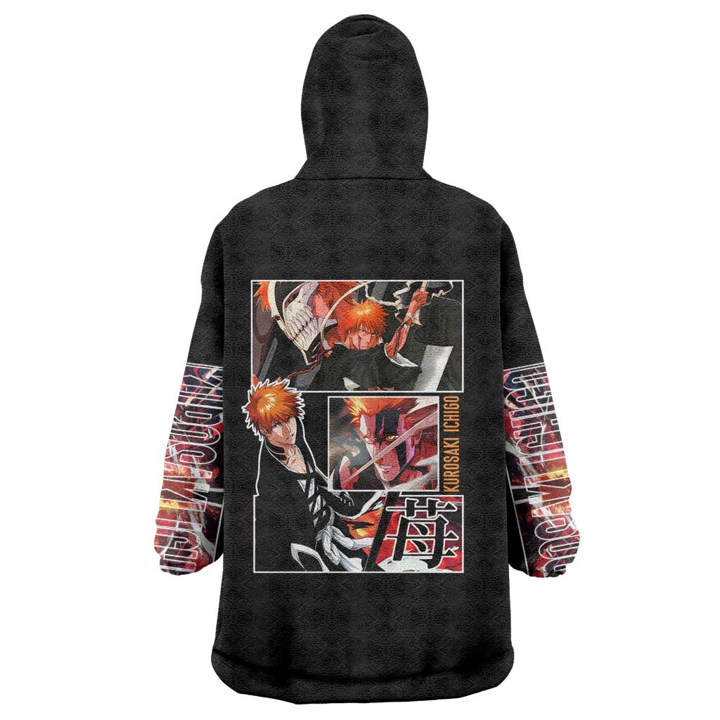 Kurosaki Ichigo TYBWA Bleach Wearable Blanket Hoodie Anime Style