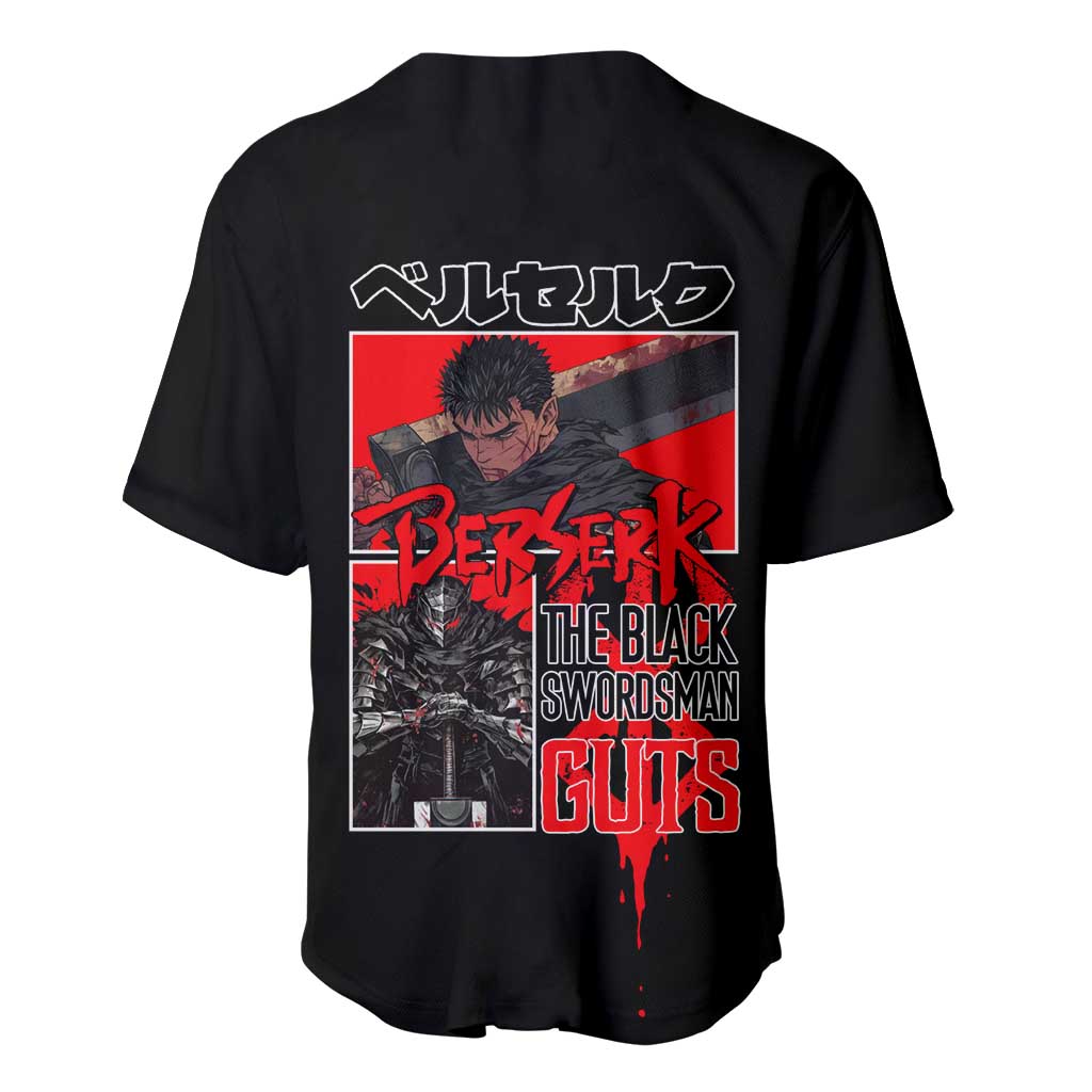 Guts Berserk Baseball Jersey Anime Style