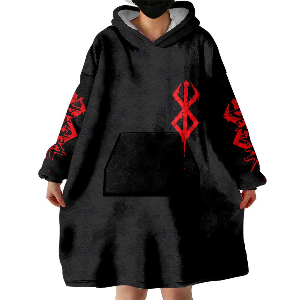 Guts Berserk Wearable Blanket Hoodie Anime Style