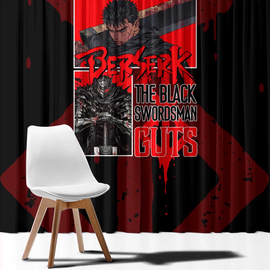 Guts Berserk Window Curtain Anime Style