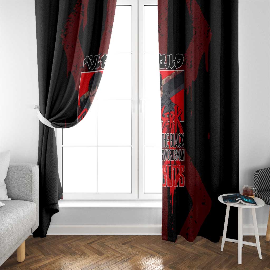 Guts Berserk Window Curtain Anime Style