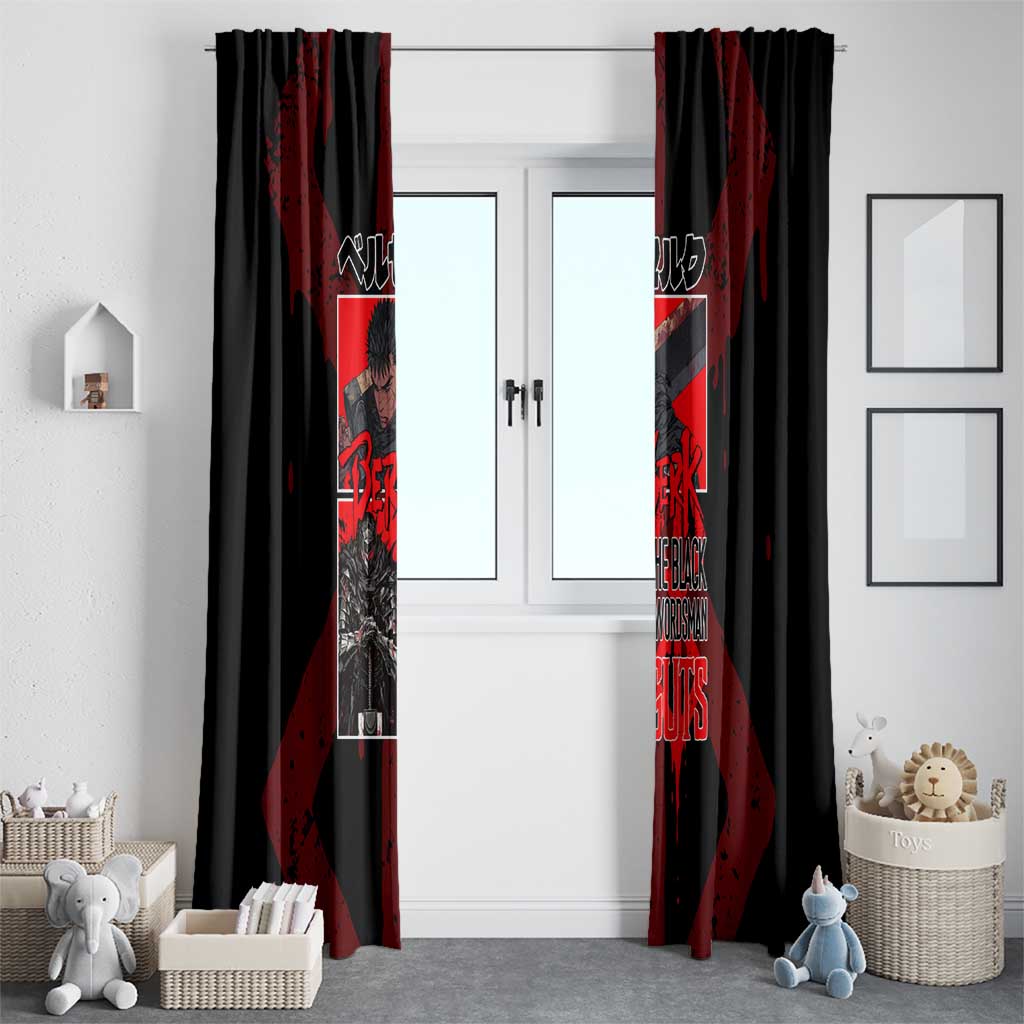 Guts Berserk Window Curtain Anime Style