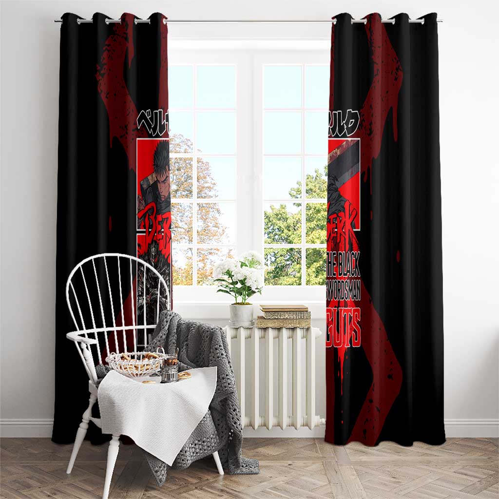 Guts Berserk Window Curtain Anime Style