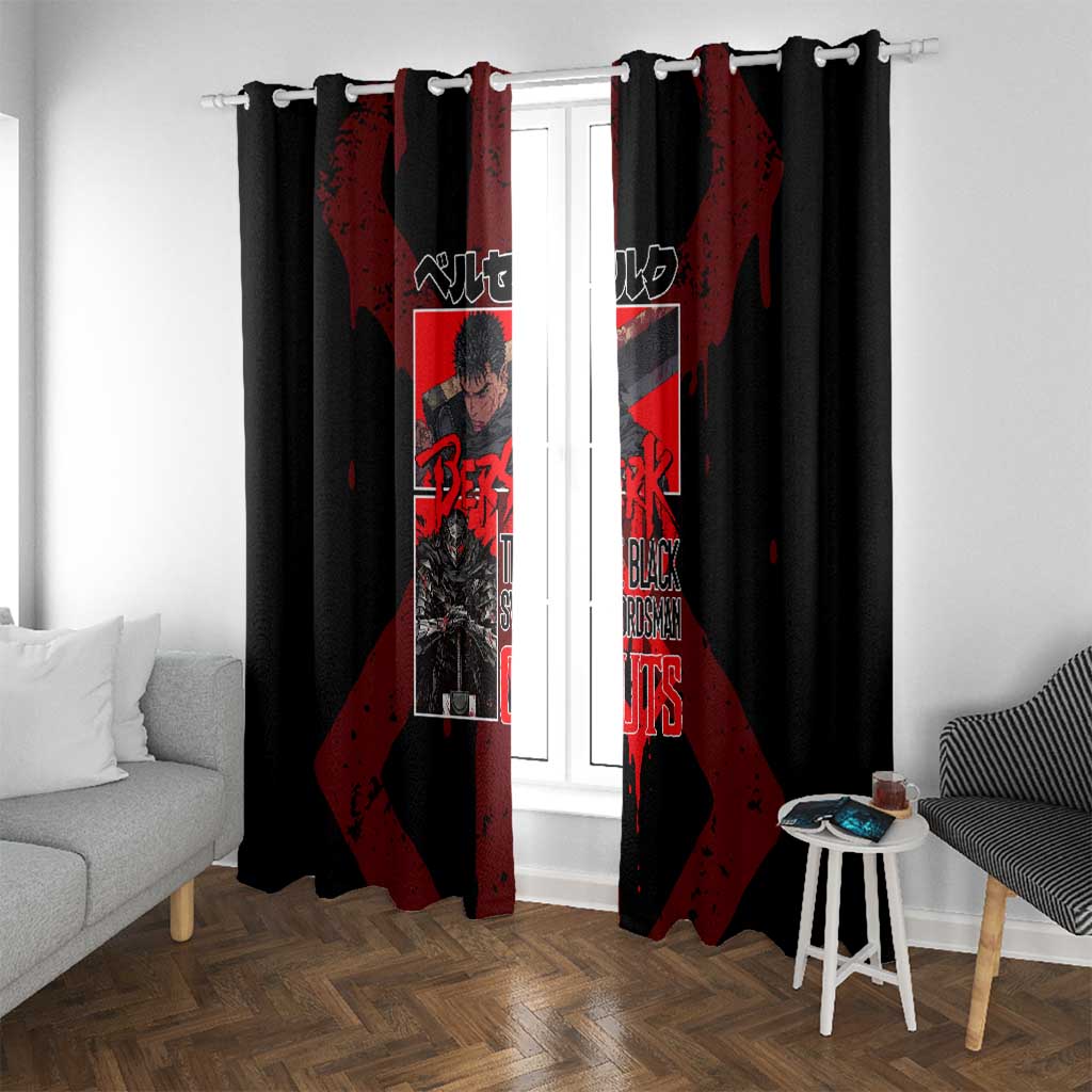 Guts Berserk Window Curtain Anime Style