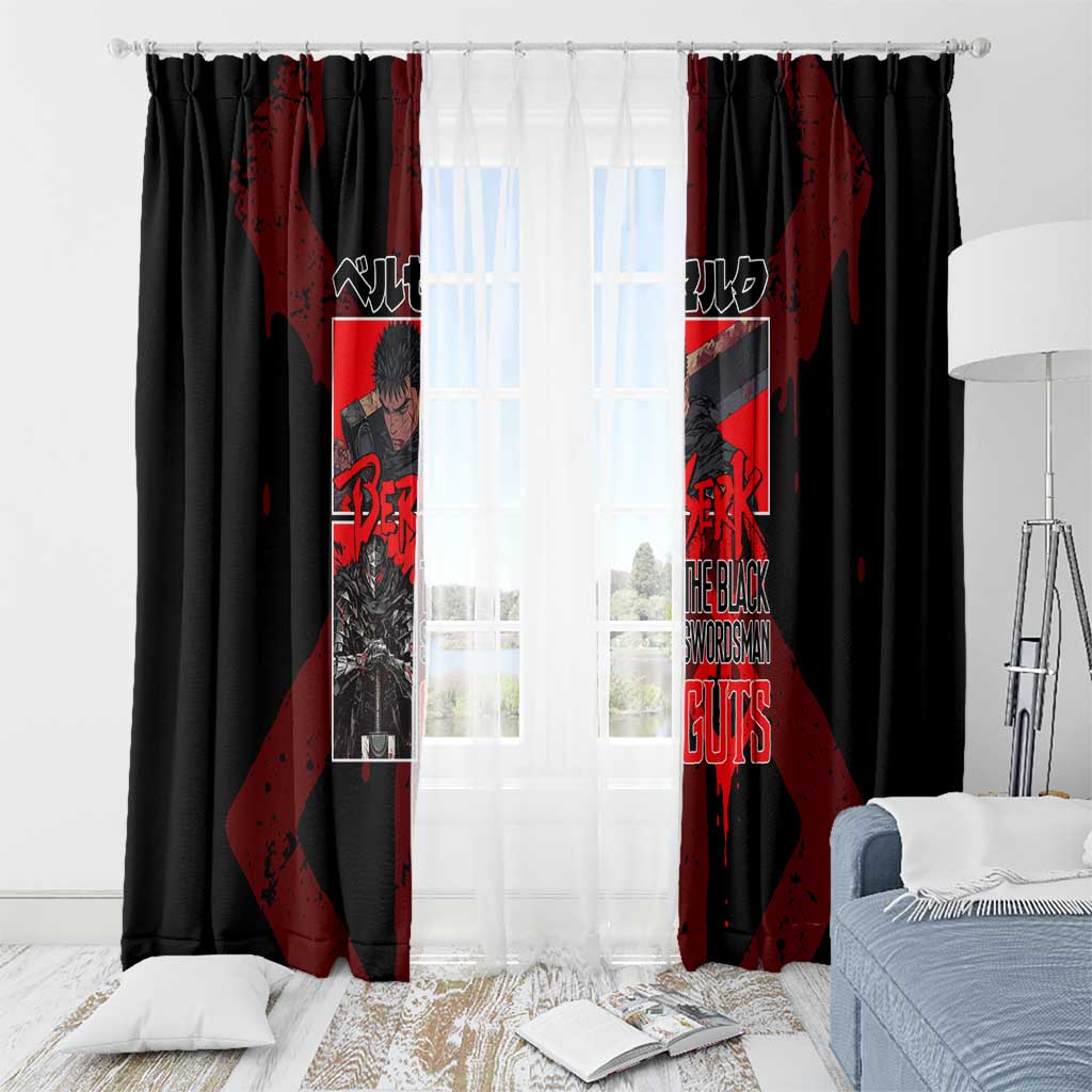 Guts Berserk Window Curtain Anime Style
