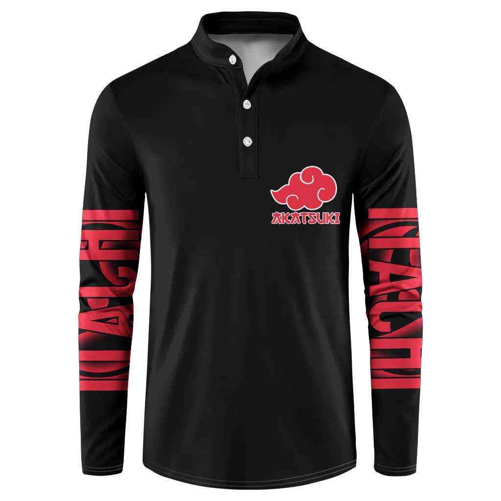 Uchiha Itachi Naruto Shippuden Button Sweatshirt Anime Style
