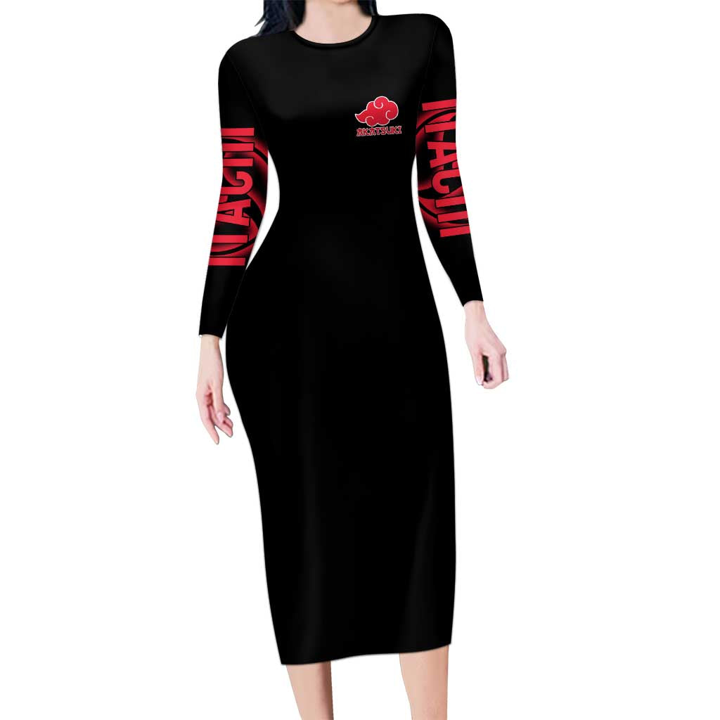 Uchiha Itachi Naruto Shippuden Long Sleeve Bodycon Dress Anime Style