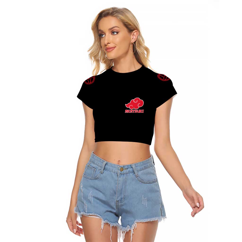 Uchiha Itachi Naruto Shippuden Raglan Cropped T Shirt Anime Style