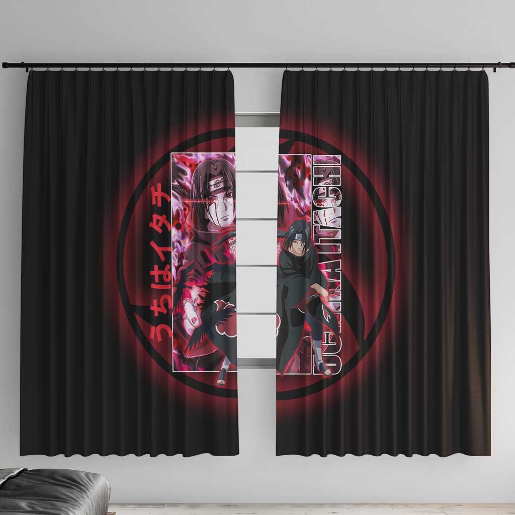 Uchiha Itachi Naruto Shippuden Window Curtain Anime Style