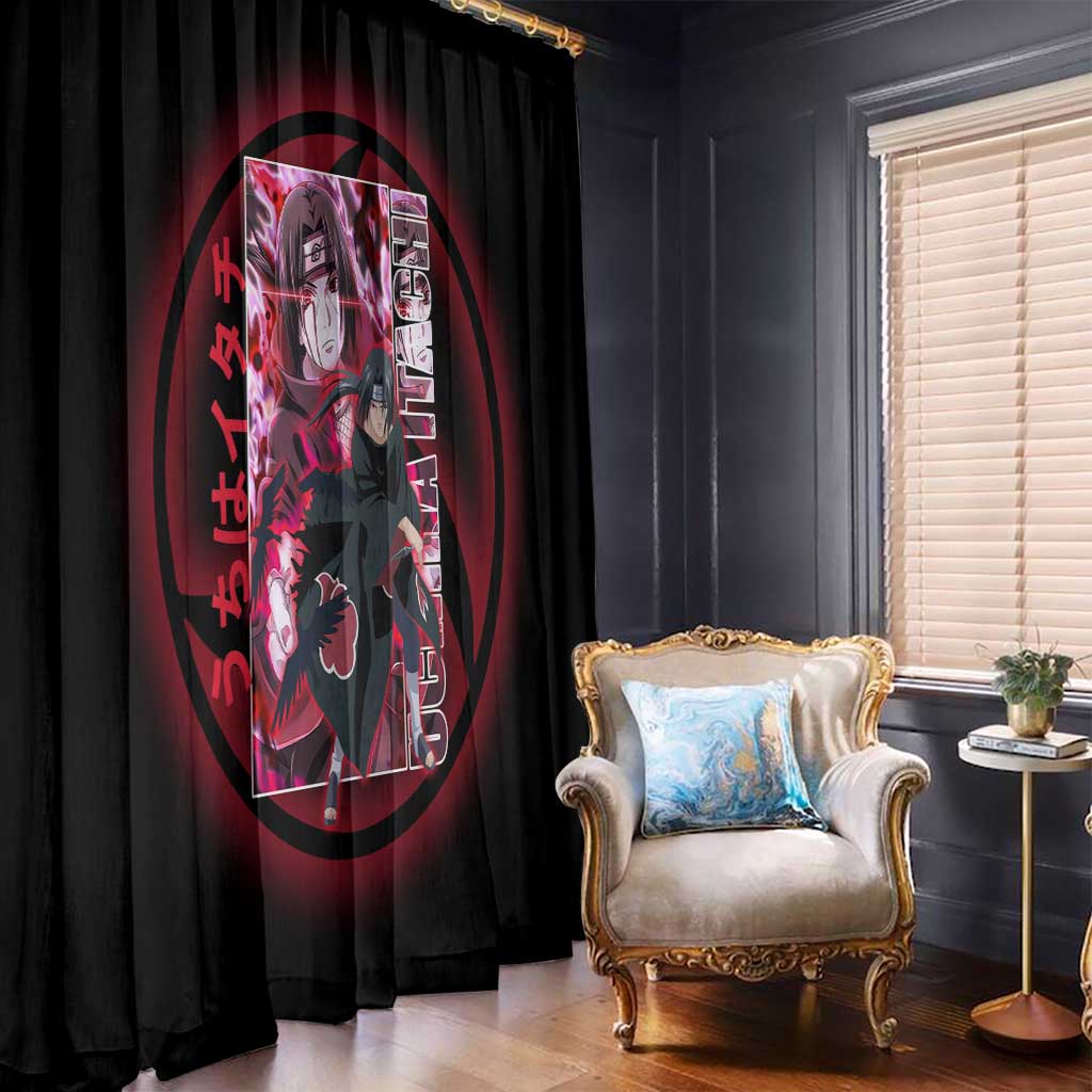 Uchiha Itachi Naruto Shippuden Window Curtain Anime Style