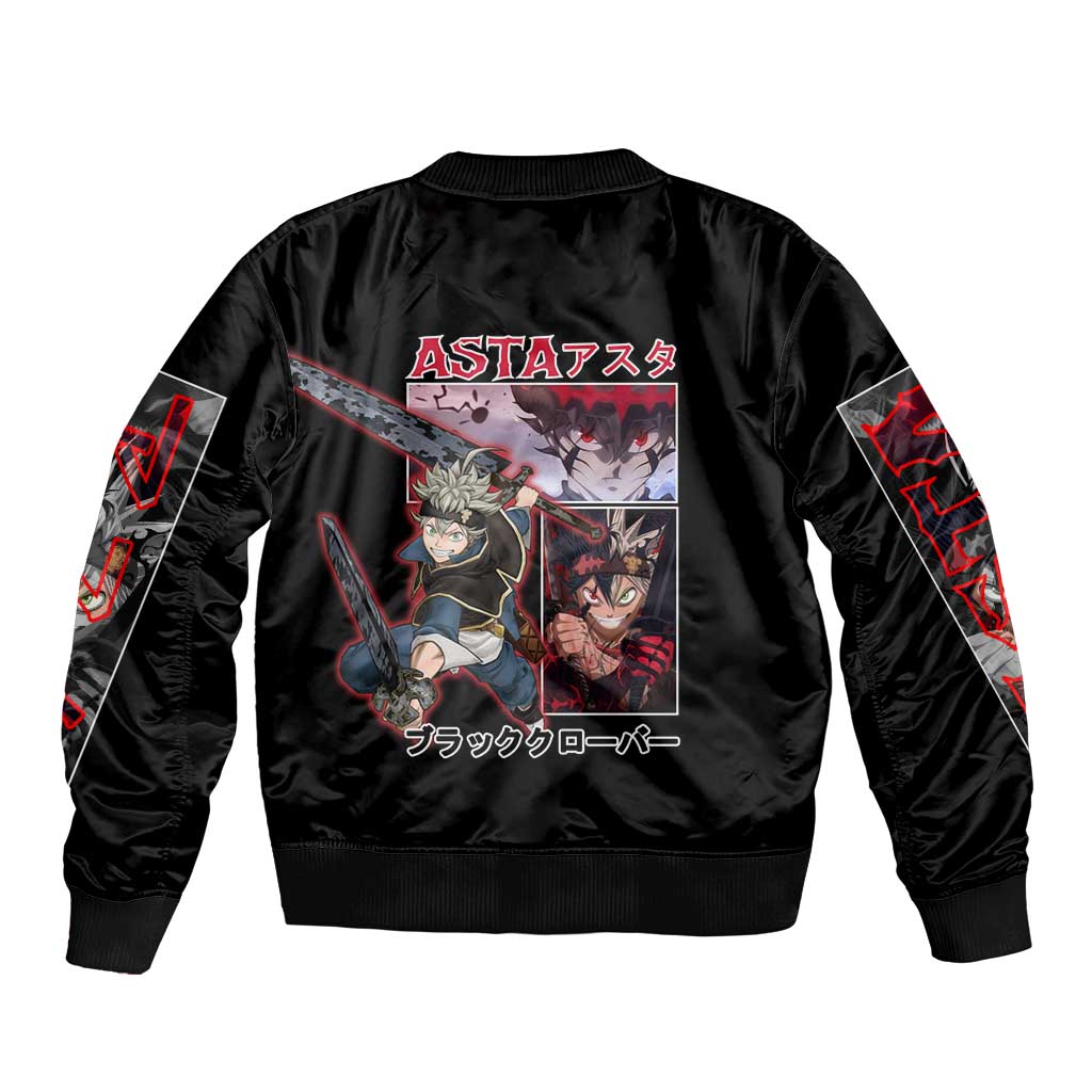 Asta Black Clover Bomber Jacket Anime Style