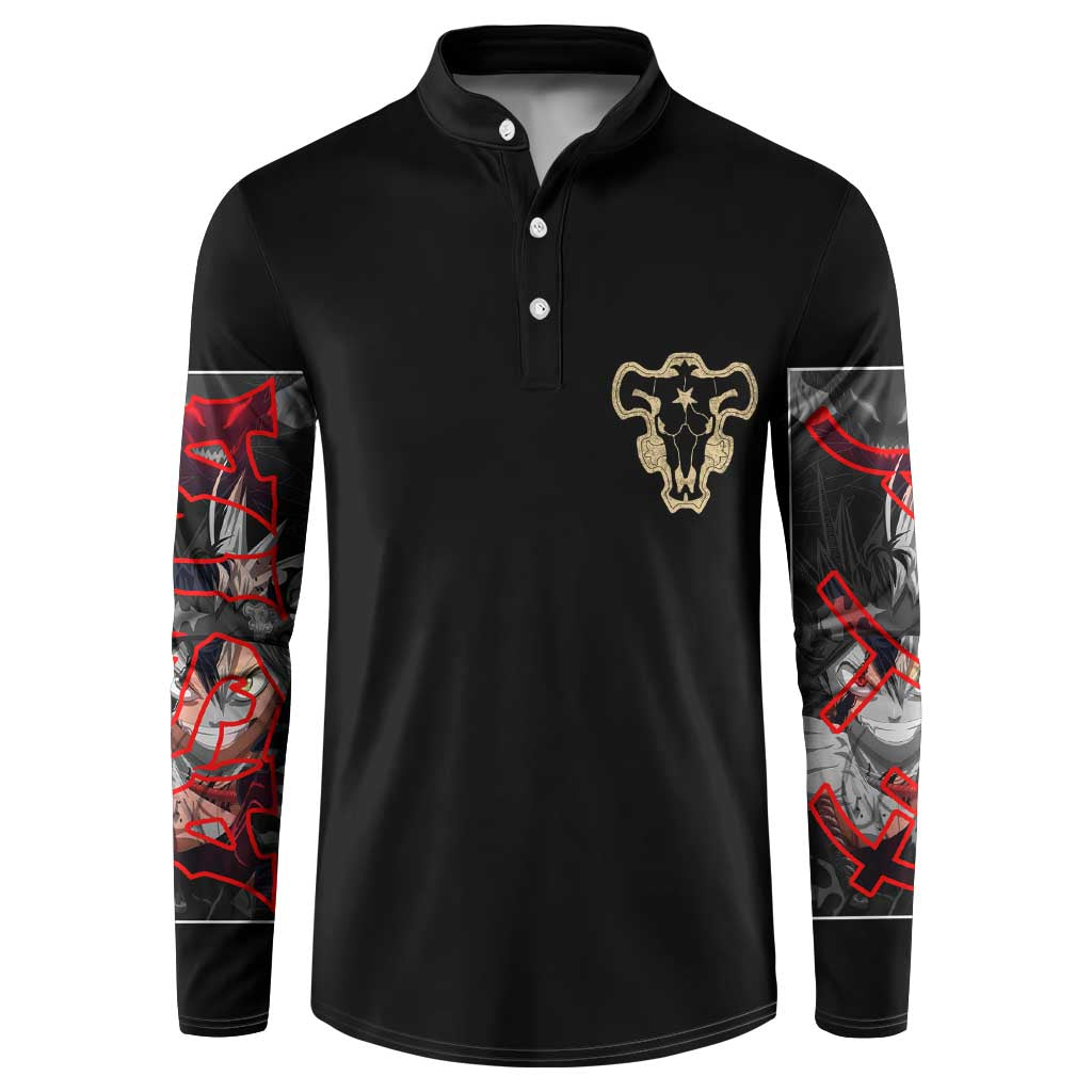Asta Black Clover Button Sweatshirt Anime Style