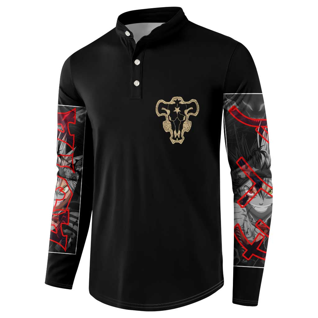 Asta Black Clover Button Sweatshirt Anime Style
