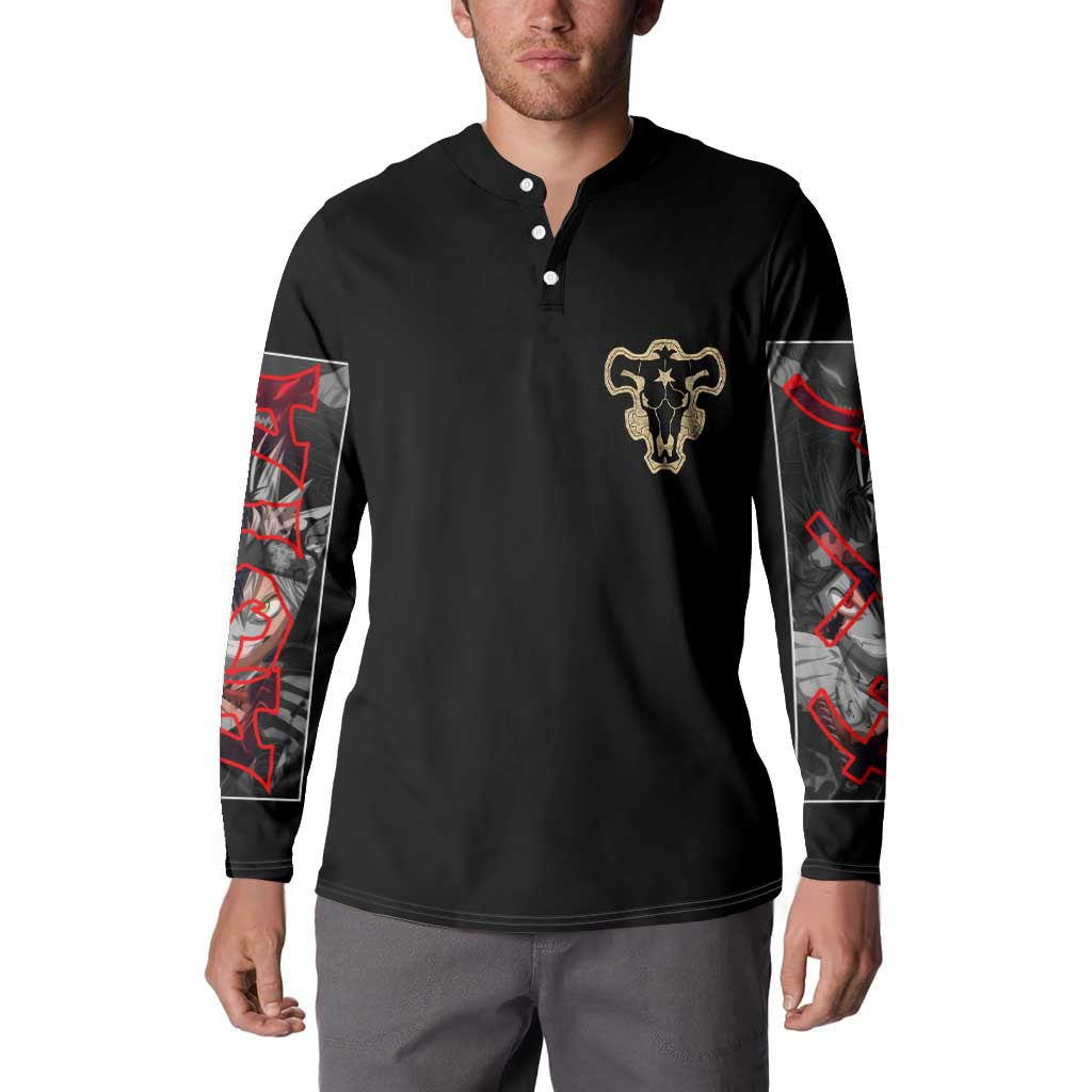 Asta Black Clover Button Sweatshirt Anime Style