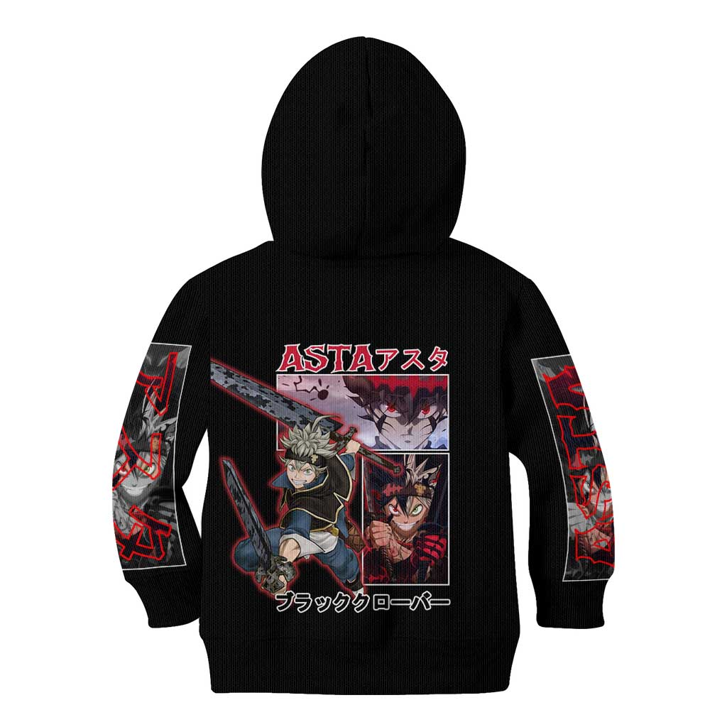 Asta Black Clover Kid Hoodie Anime Style