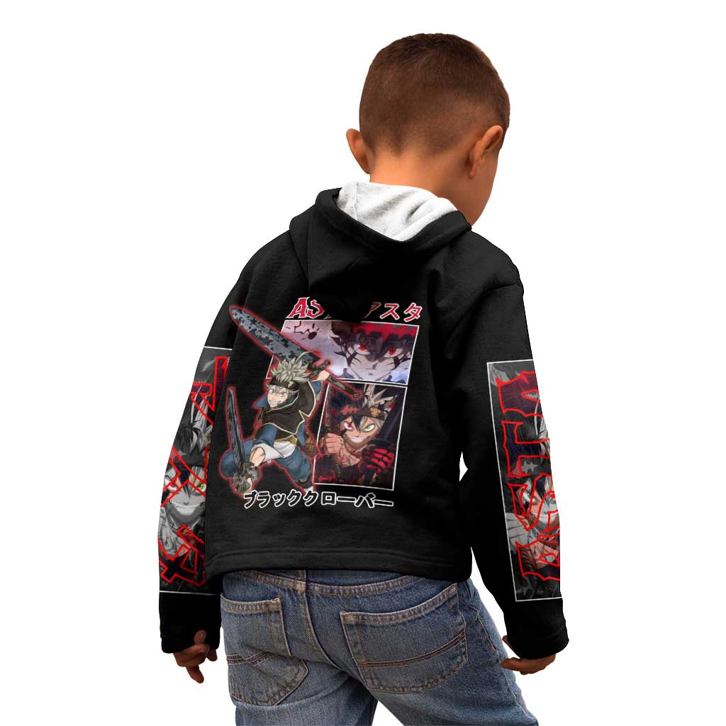 Asta Black Clover Kid Hoodie Anime Style