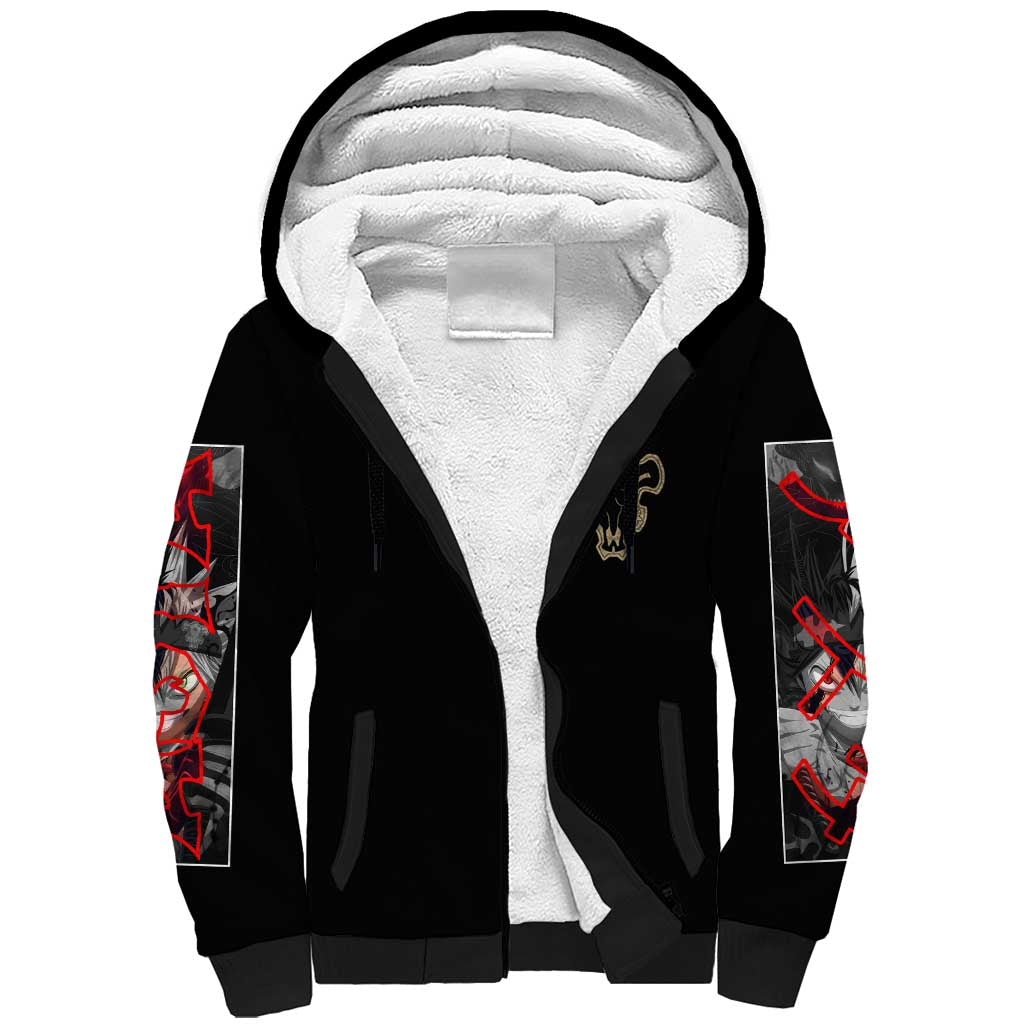 Asta Black Clover Sherpa Hoodie Anime Style