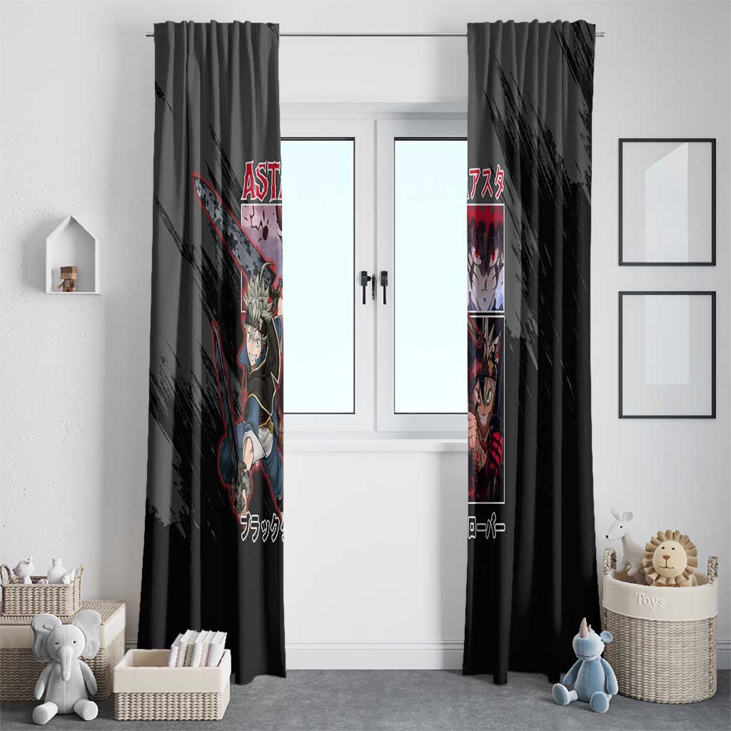 Asta Black Clover Window Curtain Anime Style