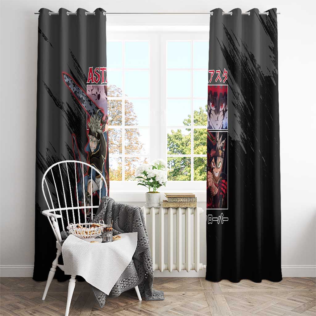 Asta Black Clover Window Curtain Anime Style