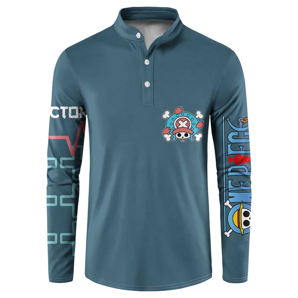 Tony Tony Chopper V2 One Piece Button Sweatshirt Anime Style