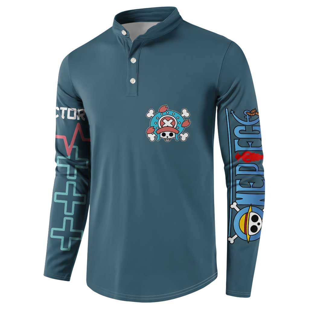 Tony Tony Chopper V2 One Piece Button Sweatshirt Anime Style
