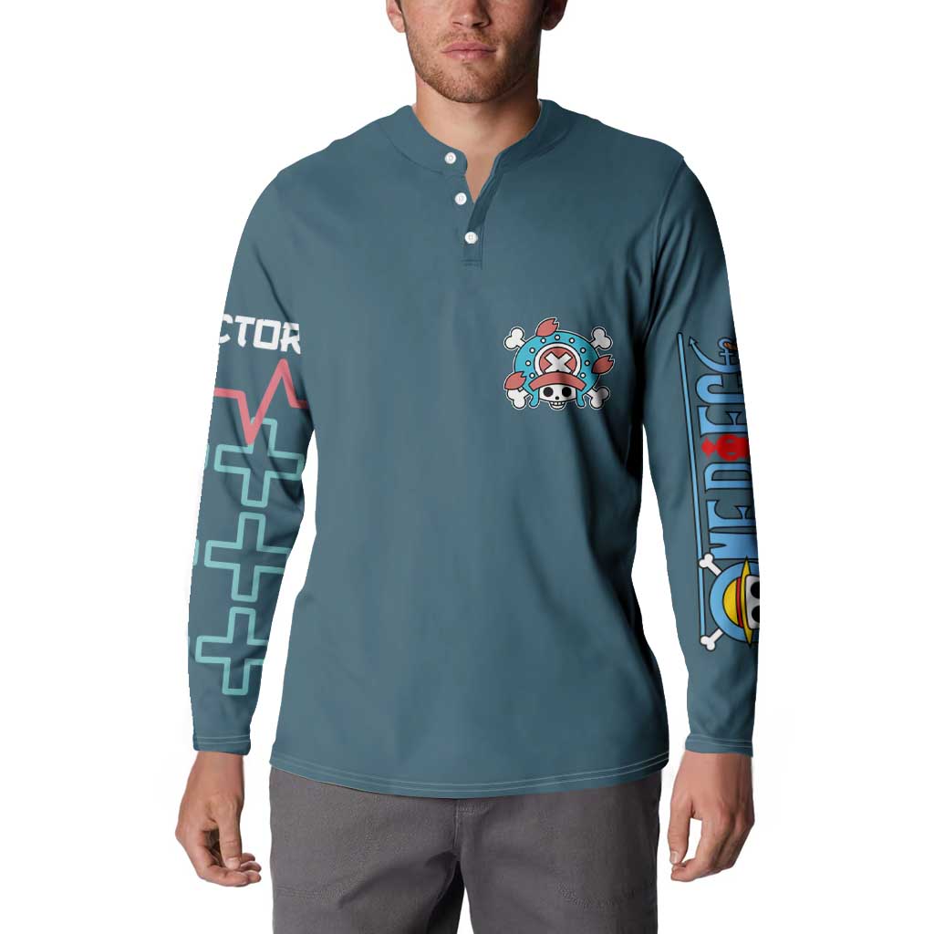Tony Tony Chopper V2 One Piece Button Sweatshirt Anime Style