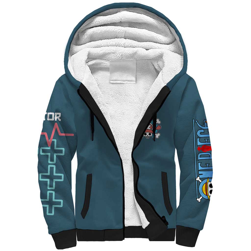 Tony Tony Chopper V2 One Piece Sherpa Hoodie Anime Style
