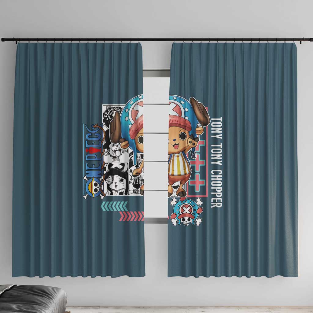 Tony Tony Chopper V2 One Piece Window Curtain Anime Style