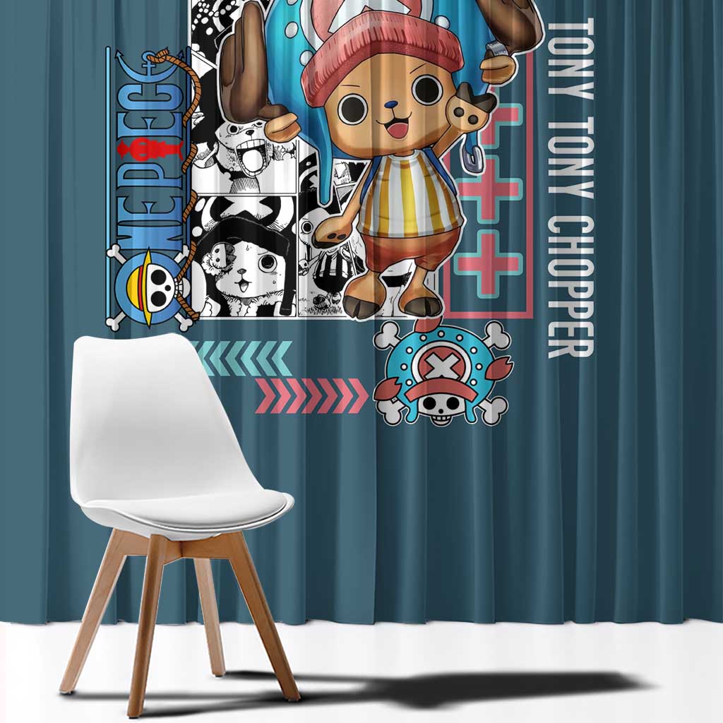 Tony Tony Chopper V2 One Piece Window Curtain Anime Style