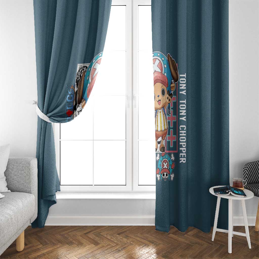 Tony Tony Chopper V2 One Piece Window Curtain Anime Style