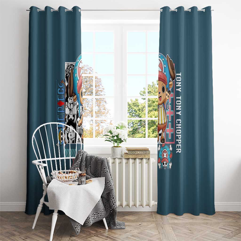 Tony Tony Chopper V2 One Piece Window Curtain Anime Style