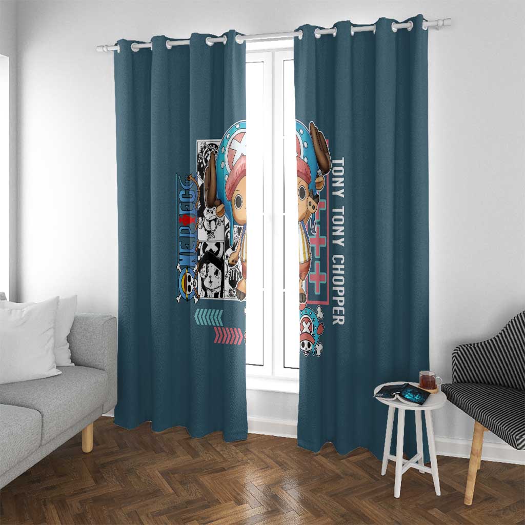 Tony Tony Chopper V2 One Piece Window Curtain Anime Style